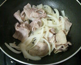 豚肉と玉ねぎ、ピーマンのしょうが焼き作り方3写真