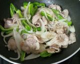 豚肉と玉ねぎ、ピーマンのしょうが焼き作り方4写真