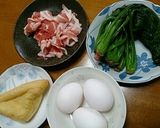 美味しい～♪ほうれん草と豚肉と卵の炒め物作り方1写真