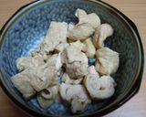 【節約レシピ】鶏皮かりかりポン酢作り方1写真