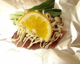 フライパンでぶりの簡単チーマヨホイル焼き作り方2写真