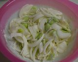 カレー塩で☆空豆と新玉のかきあげ♪作り方1写真