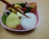 幼稚園 お弁当 キャラ弁♡ひよこにわとり作り方4写真
