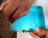子どもが作るキャラスイーツ＊あじさい寒天作り方4写真