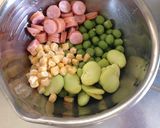 お豆さんのかき揚げ お子ちゃま風♪作り方1写真