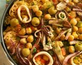 いかとひよこ豆のパエリア作り方10写真