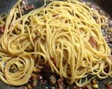 生ハムとモッツァレラのスパゲッティ作り方8写真