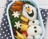 簡単かわいいアナ雪　オラフ　キャラ弁作り方8写真