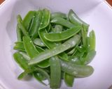 豚肉と絹さやのまよぽんチーズ作り方1写真