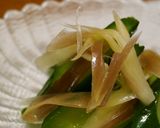 キュウリと大葉の浅漬け☆白だしで作り方4写真