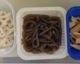 メンマとこんにゃくの甘辛炒め作り方1写真