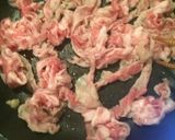 豚肉とナスもやしの味噌炒め作り方1写真