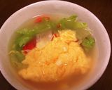 ワンルームご飯★レタスと卵のスープ作り方5写真