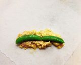 ♪スナップえんどうと卵のカレー春巻き♪作り方4写真
