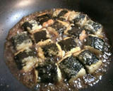 節約満足おかず＊海苔巻き豆腐の甘辛焼き作り方7写真