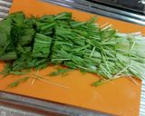 エリンギ好きの♪水菜サラダ作り方1写真