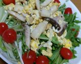 エリンギ好きの♪水菜サラダ作り方7写真