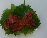 ちくわの梅大葉巻き♪作り方4写真