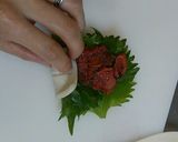 ちくわの梅大葉巻き♪作り方5写真