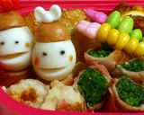 キャラ弁♥オクラベーコンくるくる巻き♡作り方4写真