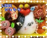 簡単！LINEジェシカ＊キャラ弁・遠足作り方6写真