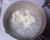 人参ごぼうと餅巾着鍋作り方5写真