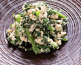 春菊のごま和え（白和え）基本の和食・副菜作り方5写真