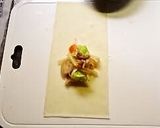 焼きビーフンの一口焼き春巻き作り方2写真