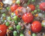 うすいえんどうとミニトマトのドライカレー作り方3写真
