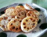簡単おつまみに！カリカリれんこん焼き作り方4写真