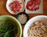 牛肉と牛蒡のわさびスパゲッティ作り方2写真