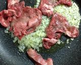 牛肉と牛蒡のわさびスパゲッティ作り方4写真