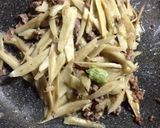 牛肉と牛蒡のわさびスパゲッティ作り方10写真