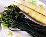 たけのことわらびの椎茸だしで混ぜご飯♡作り方2写真