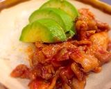 簡単★アボカドポークケチャップ丼★作り方6写真