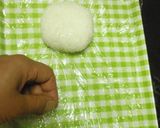 妖怪ウォッチ♪ジバニャン♪鮭おにぎり作り方2写真
