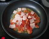 簡単濃厚 トマトとハムのスープ作り方2写真