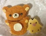 キャラ弁☆コロッケでリラックマ弁当作り方3写真