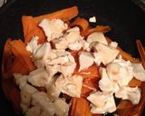 人参と豆腐とチーズのラクラク卵とじ♡作り方2写真