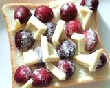 白チョコ＆さくらんぼの塩ミルキートースト作り方5写真