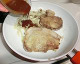 ➏　カレーポークチャップ　➏作り方6写真