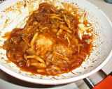 ➏　カレーポークチャップ　➏作り方7写真