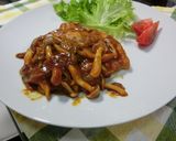 ➏　カレーポークチャップ　➏作り方8写真