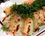 晩ご飯に！長芋の大葉とタラマヨソースかけ作り方6写真