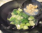 チンゲンサイと貝柱のスープ作り方9写真