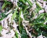 ウマい！！　小松菜と鶏むね肉の和えもの作り方7写真
