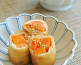簡単♡人参の油揚げ巻きの煮物☺お弁当にも作り方12写真
