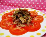 超簡単♪冷しトマトと豚肉のカリカリサラダ作り方3写真