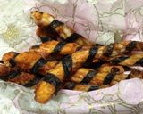 カスべ(エイヒレ)のシマシマ磯辺揚げ♪作り方6写真
