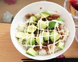 のせるだけ☆アボカド鶏そぼろ丼♪作り方5写真
